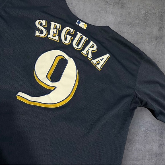 Majestic MLB Milwaukee Brewers Jean Segura #9 Jersey - Picture 4 of 5